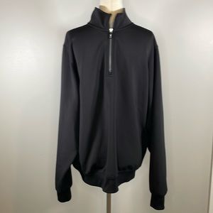 F & G scuba material 1/4 zip black top
